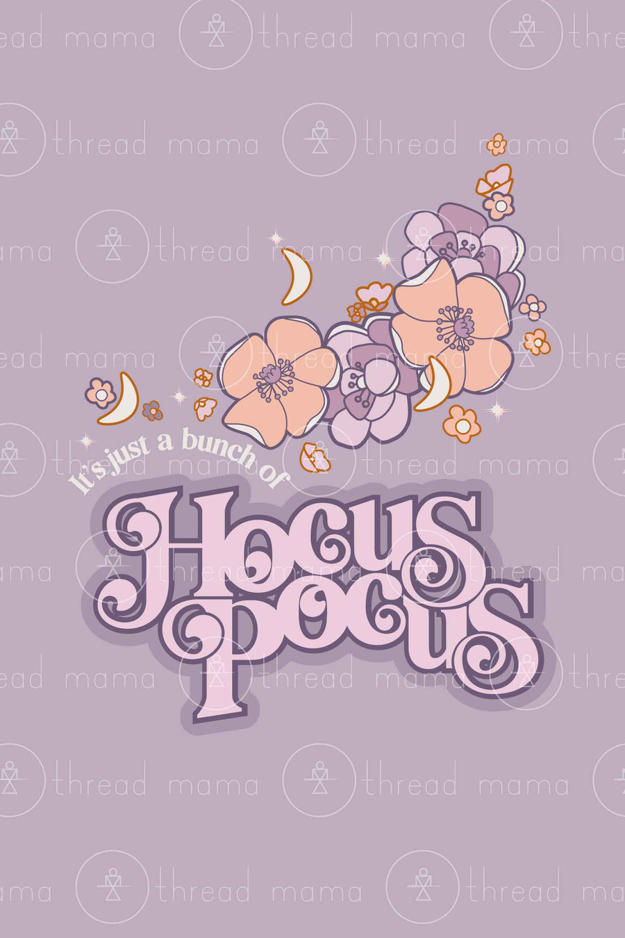 Floral Hocus Pocus - PURPLE (Printable Poster)