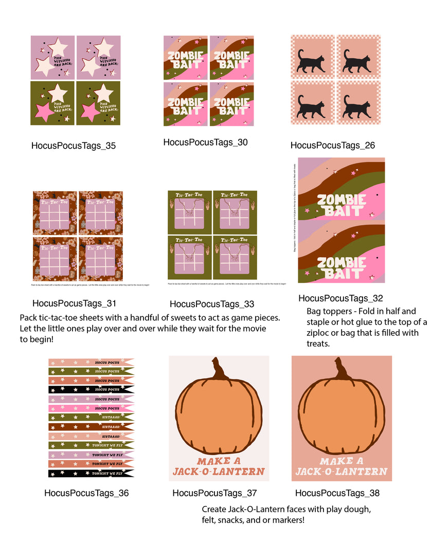 Hocus Pocus Tags and Flags