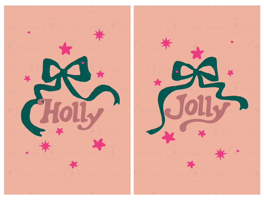 Holly Jolly Pair - Set 2