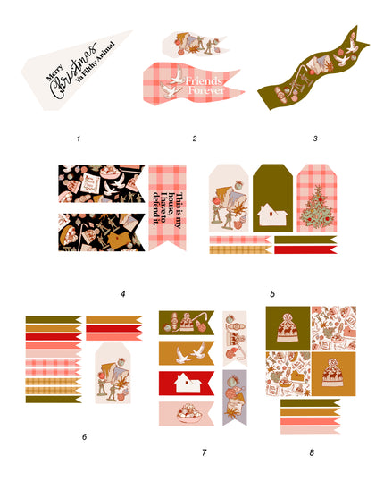 Home Alone Tags, Flags & Coloring Sheets