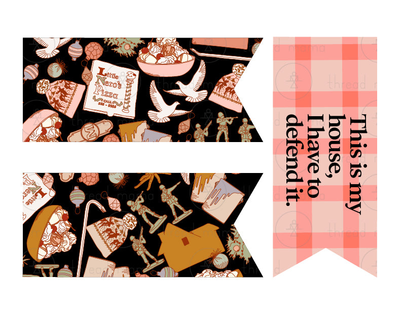 Home Alone Tags, Flags & Coloring Sheets