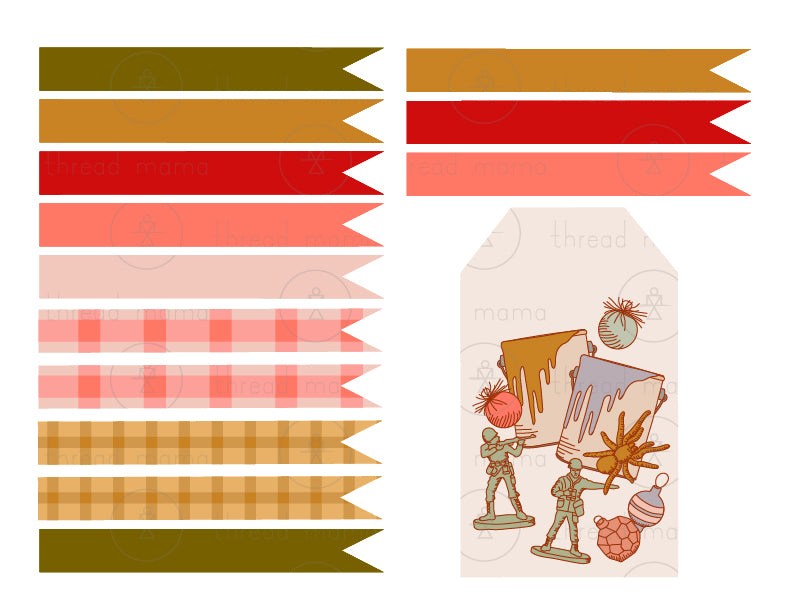 Home Alone Tags, Flags & Coloring Sheets