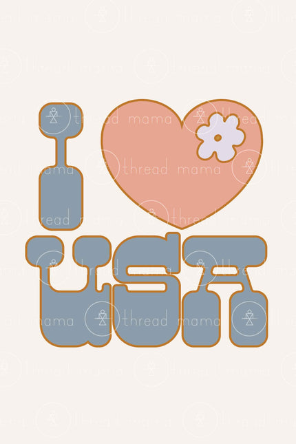 I Love USA (Printable Poster)