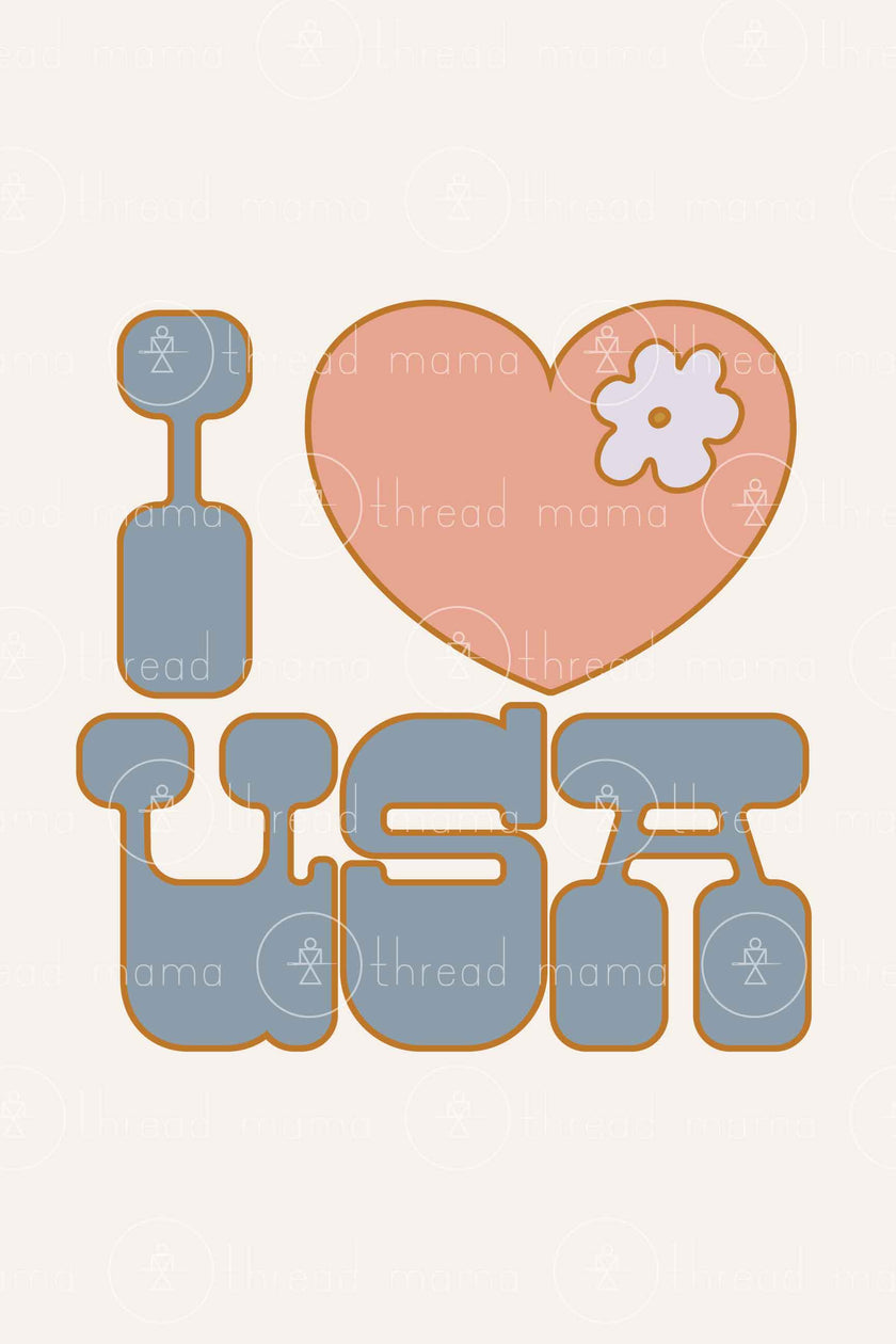 I Love USA (Printable Poster)