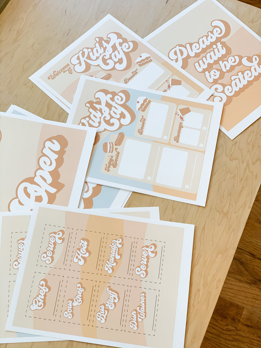 Kid's Cafe (Printables)