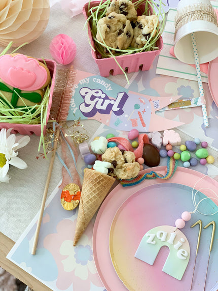 Sugar Birthday Party Tags & Flags