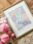 Floral Happy Birthday (Printable Poster)