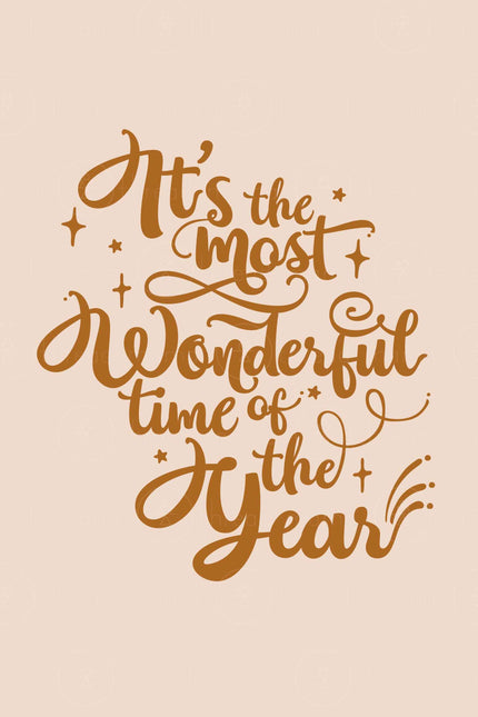 It's the Most Wonderful Time of the Year ( Printable Poster )