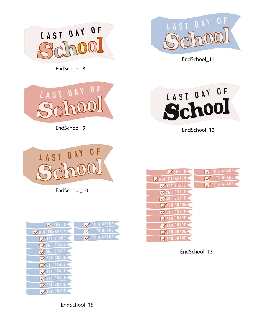 End of School Tags and Flags (Vol.3)