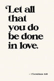 Let All That You Do - 2 color options (Printable Poster)