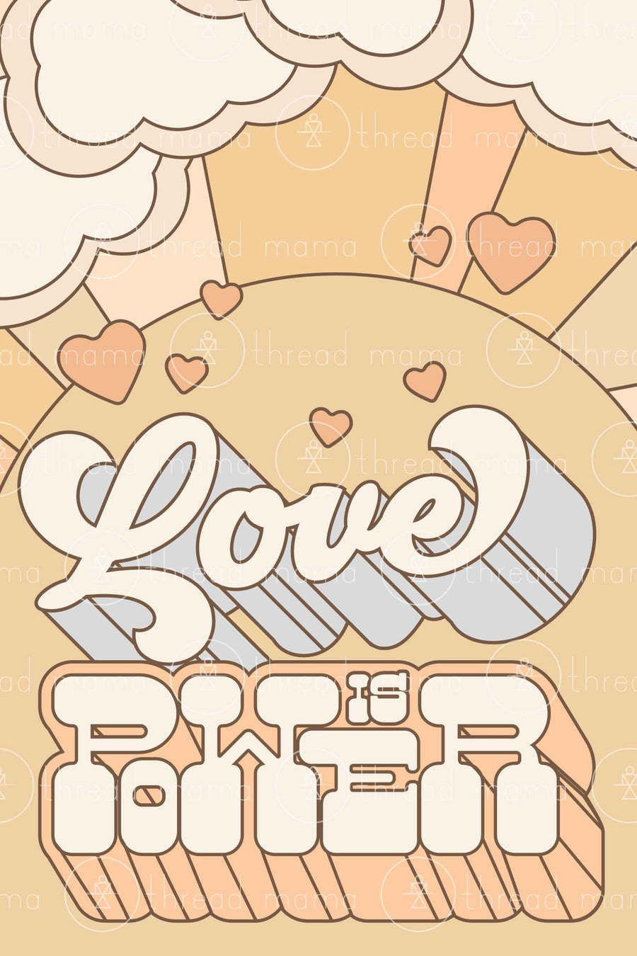 Love Is Power - 2 Versions (Printable Poster)