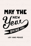 May the New Year Bring You Joy and Peace  - Set