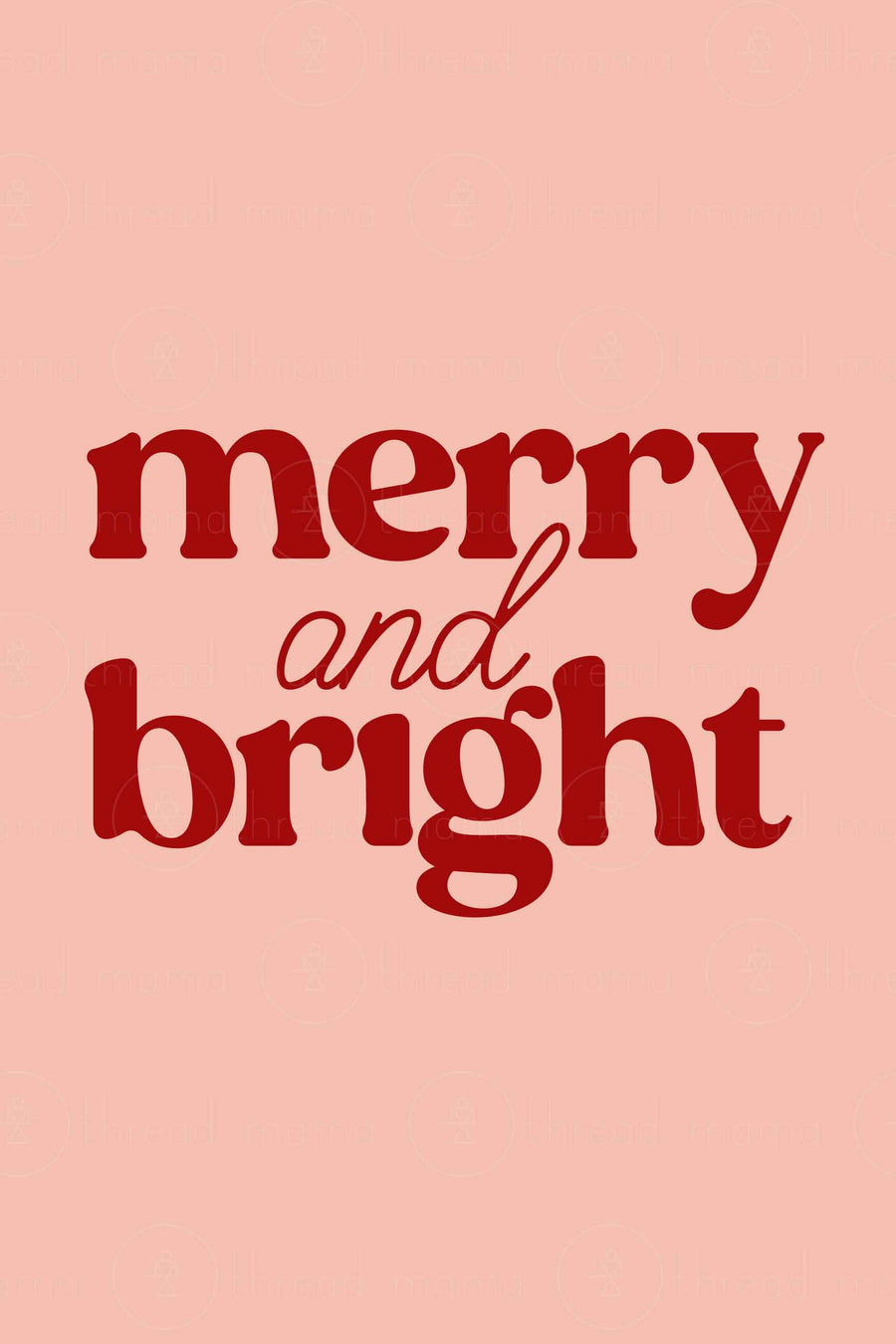 Merry & Bright (Printable Poster)