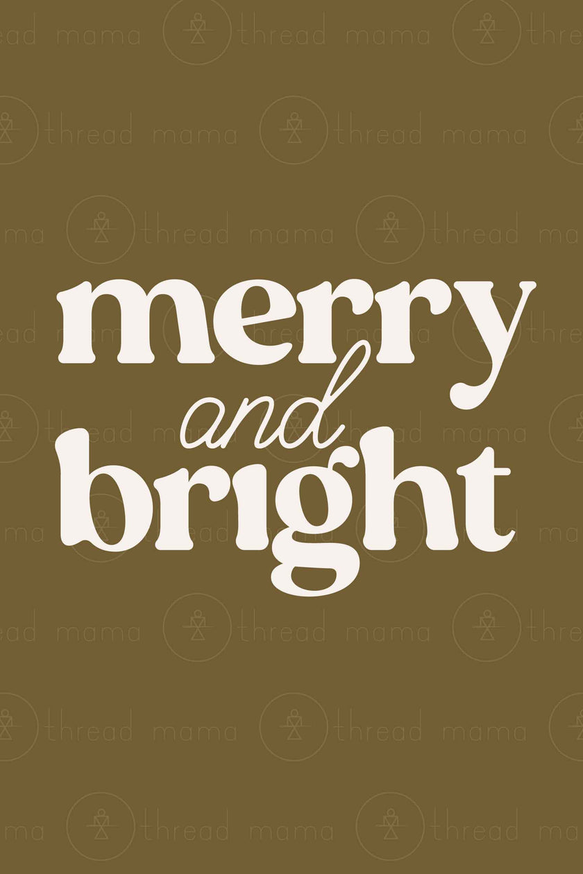 Merry & Bright (Printable Poster)