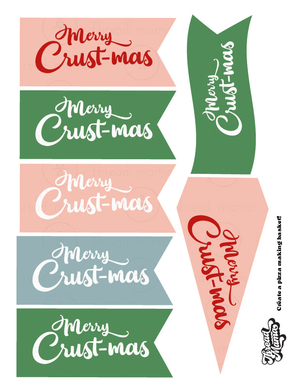 Christmas Gift Basket Tags