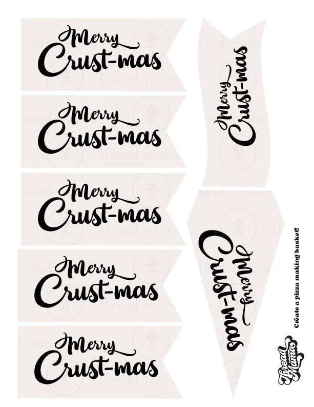 Christmas Gift Basket Tags