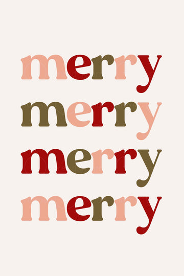 Merry Merry Merry (Printable Poster)