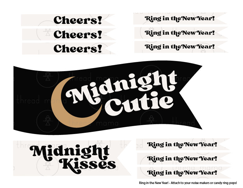 UPDATED!! New Year's Eve Tags and Flags - (Vol.3)