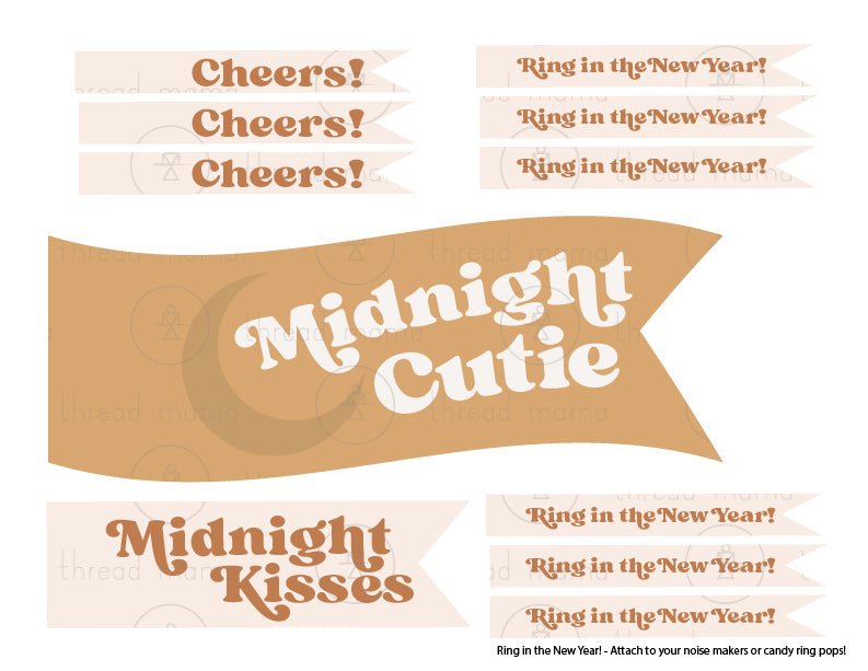 UPDATED!! New Year's Eve Tags and Flags - (Vol.3)