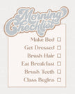 Morning Checklist (Printable Poster)