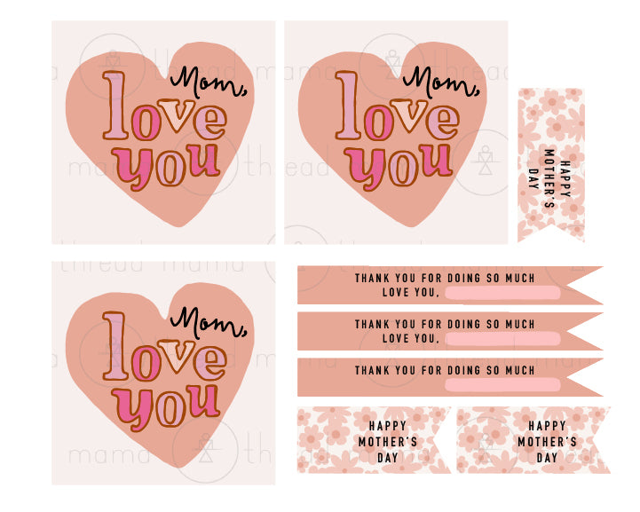 Mother's Day Tags and Flags (Vol.3)