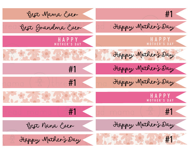 Mother's Day Tags and Flags (Vol.3)