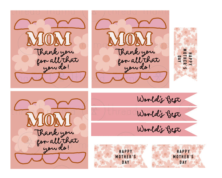 Mother's Day Tags and Flags (Vol.3)