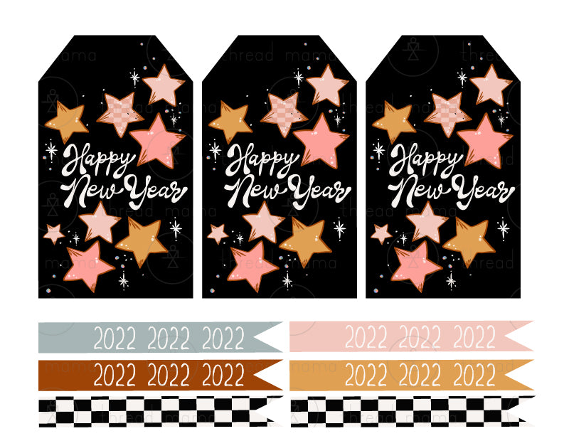 New Year's Eve Tags, Flags - (Vol.3)
