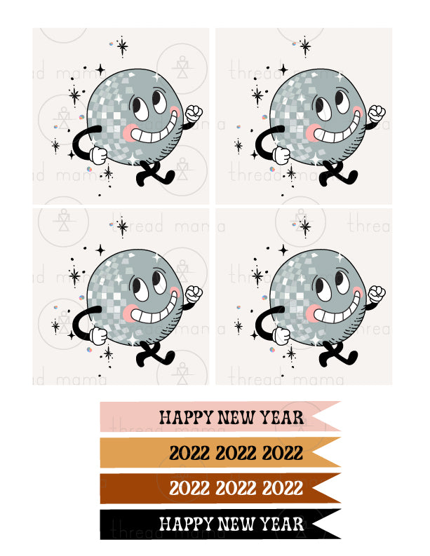 New Year's Eve Tags, Flags - (Vol.3)