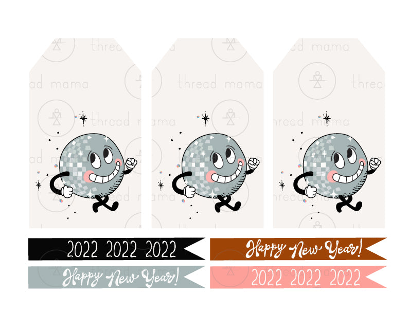 New Year's Eve Tags, Flags - (Vol.3)