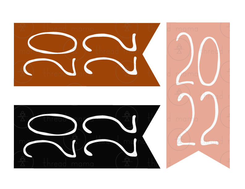 New Year's Eve Tags, Flags - (Vol.3)