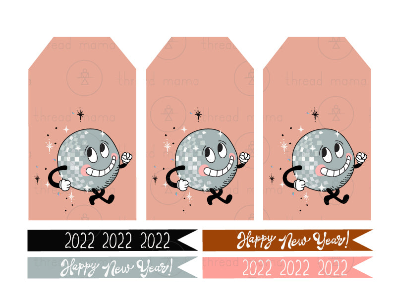 New Year's Eve Tags, Flags - (Vol.3)