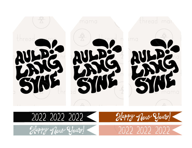 New Year's Eve Tags, Flags - (Vol.3)