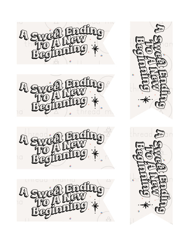 New Year's Eve Tags, Flags - (Vol.3)