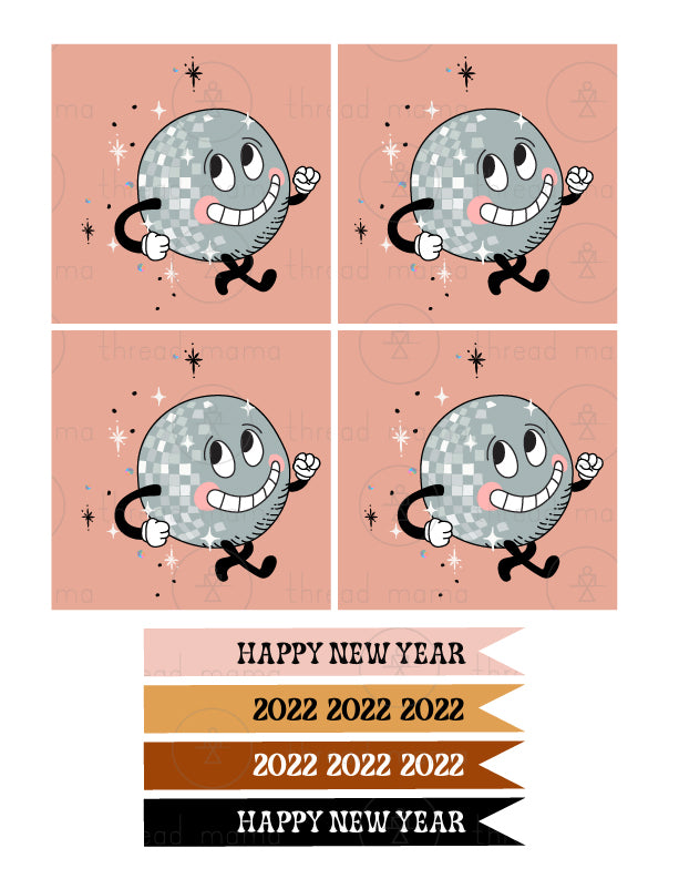 New Year's Eve Tags, Flags - (Vol.3)