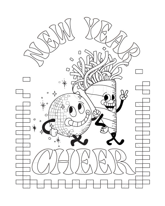 New Year's Eve Tags, Flags - (Vol.3)