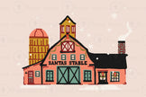 North Pole Buildings - Set