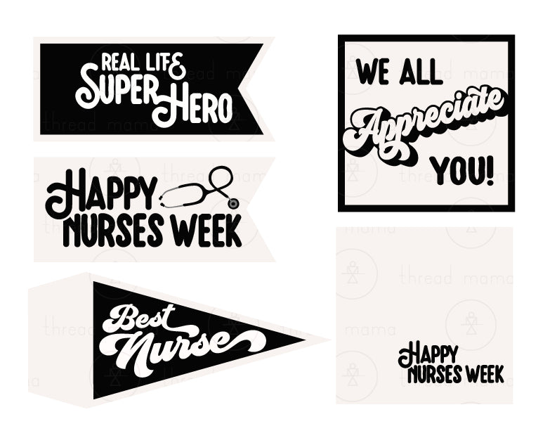 Happy Nurses Week Tags and Flags (Vol.2)