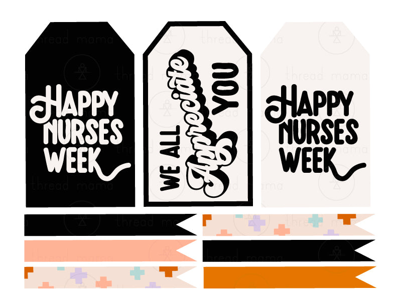Happy Nurses Week Tags and Flags (Vol.2)