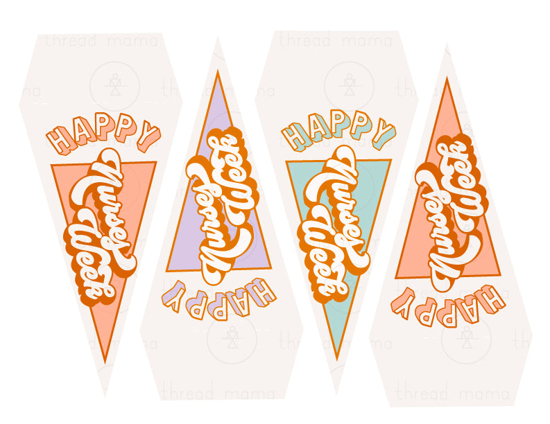 Happy Nurses Week Tags and Flags (Vol.2)