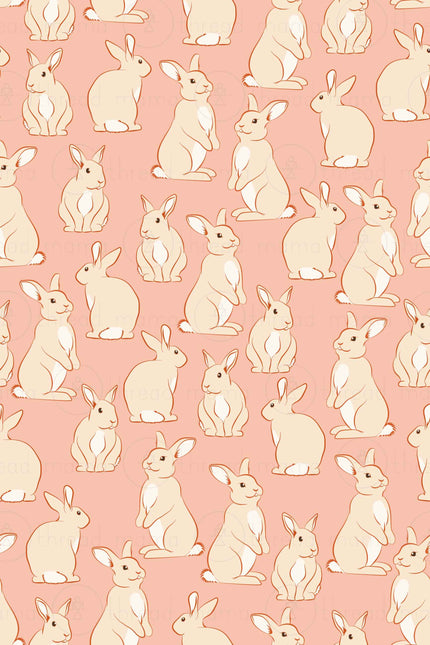 Bunny Background Collection (Printable Poster)