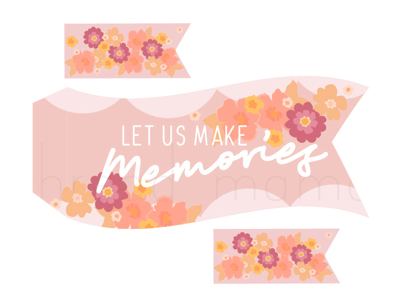 Spring Break / Birthday Party Tags & Flags (Vol.2)