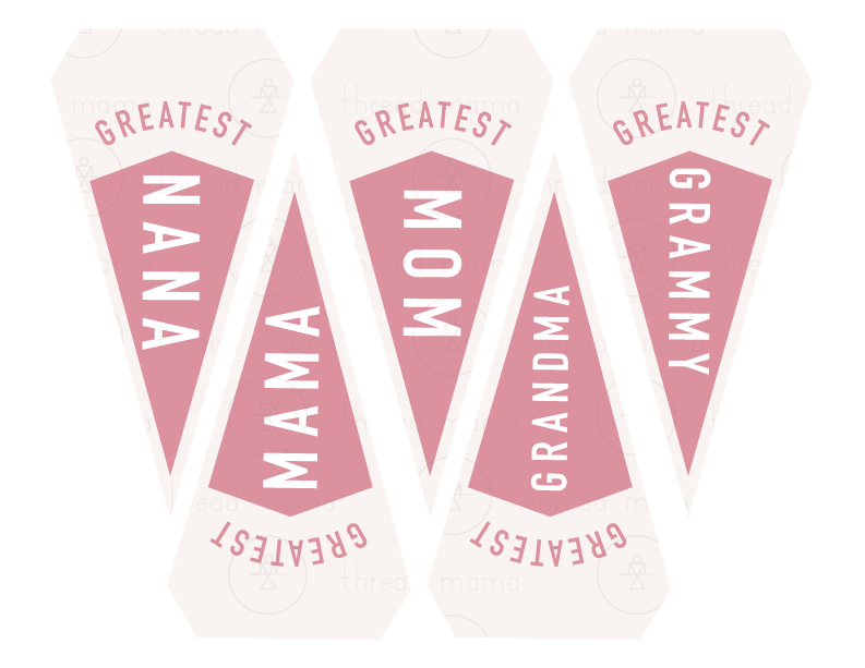 Mother's Day Tags and Flags (Vol.2)