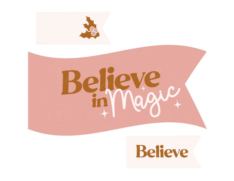 Holiday Tags and Pennants - Gold