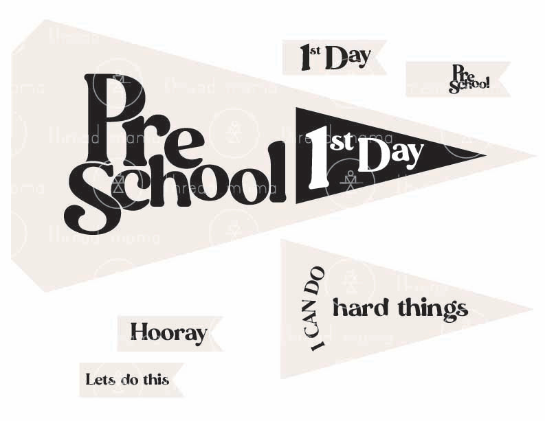 Back to School Printables (Printable Pennant)