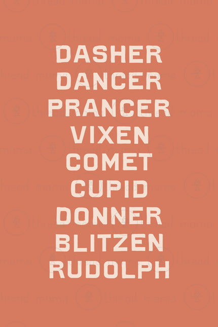 Reindeer By Name - Set