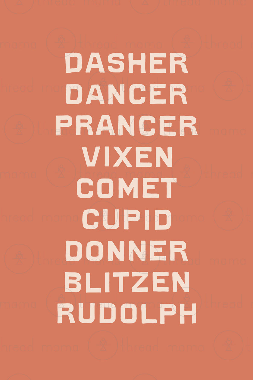 Reindeer By Name - Set