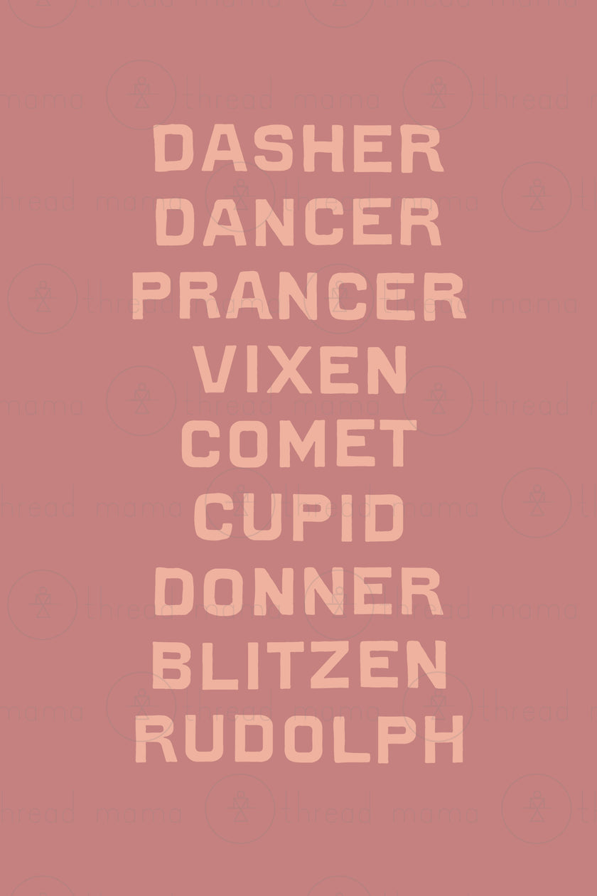 Reindeer By Name - Set