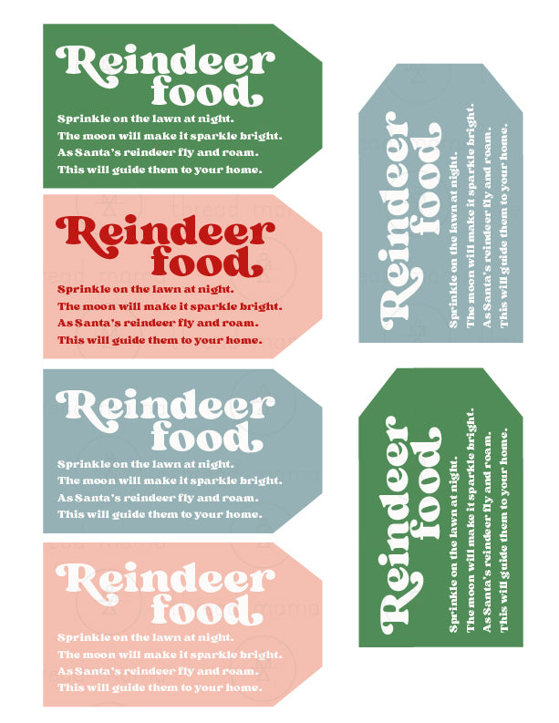 Christmas Gift Basket Tags