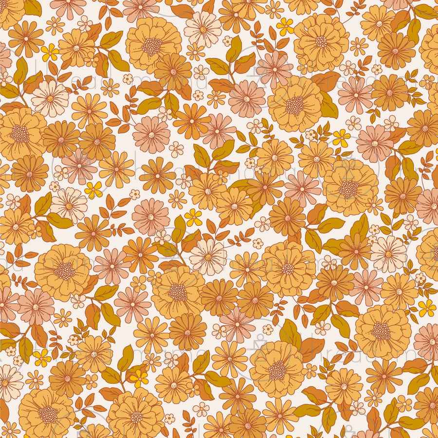 Repeating Pattern 021823_D (Seamless) - Vintage Yellows